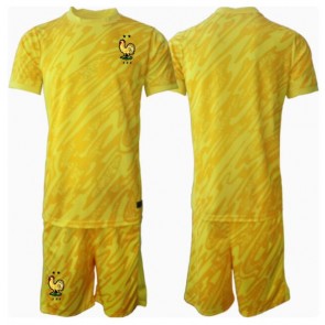 Francie Brankářské Dětské Domácí dres komplet ME 2024 Krátký Rukáv (+ trenýrky)